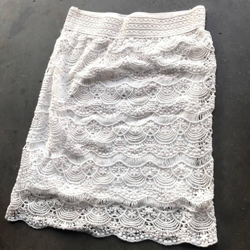 Lace Pencil Skirt